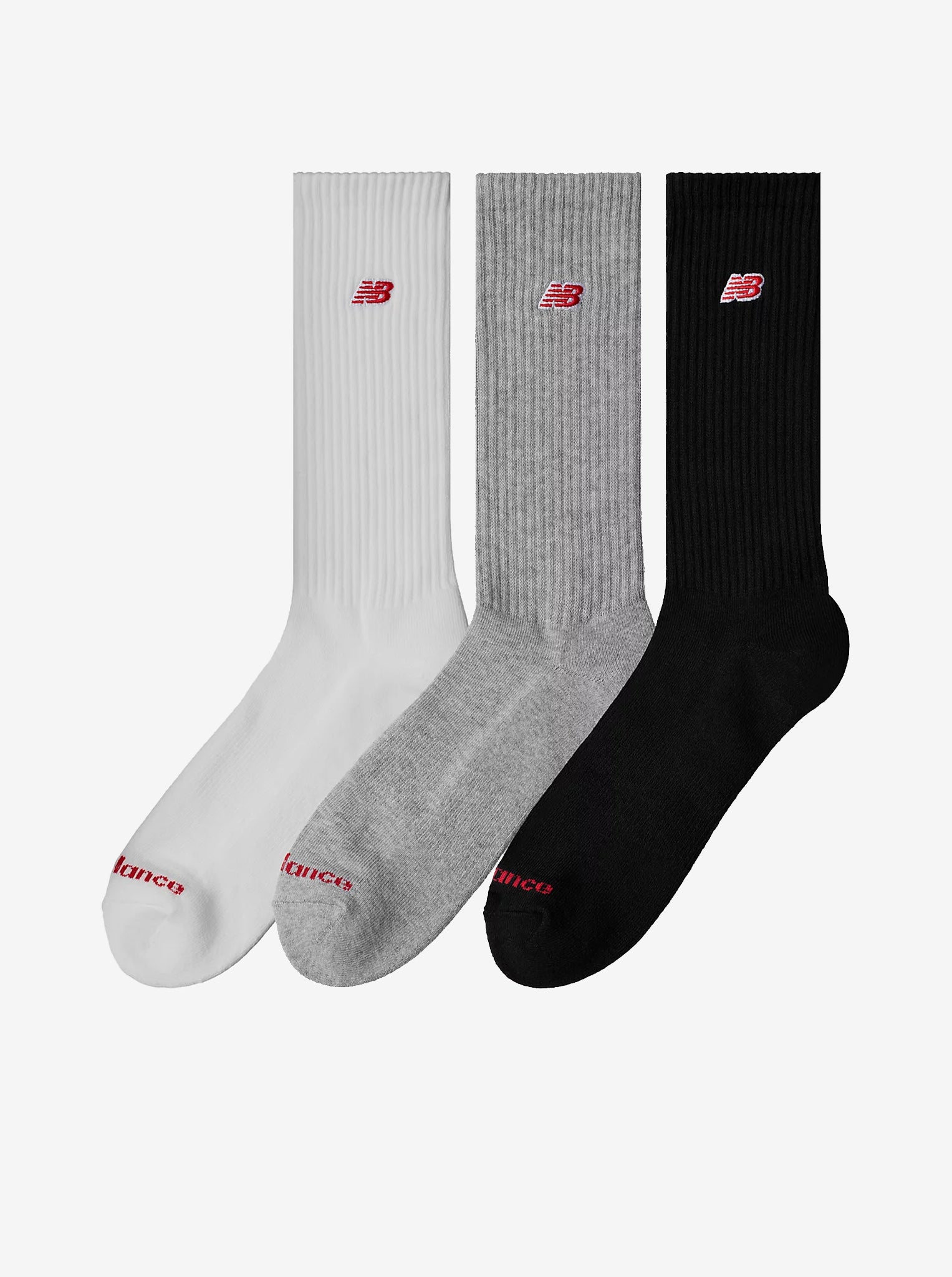 Patch Logo Crew Socks 3 Pack