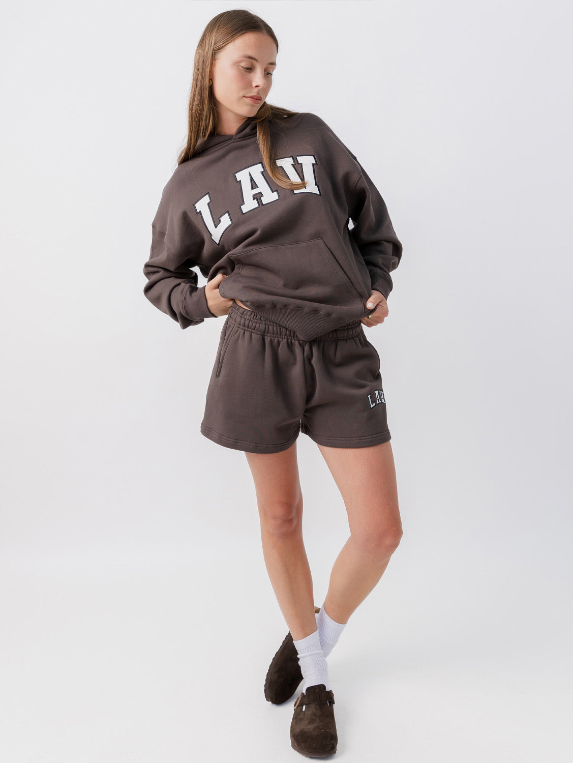 Applique Fleece Shorts