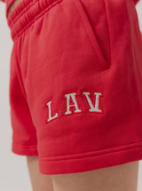 Applique Fleece Short