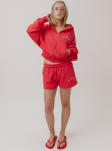 Applique Fleece Short