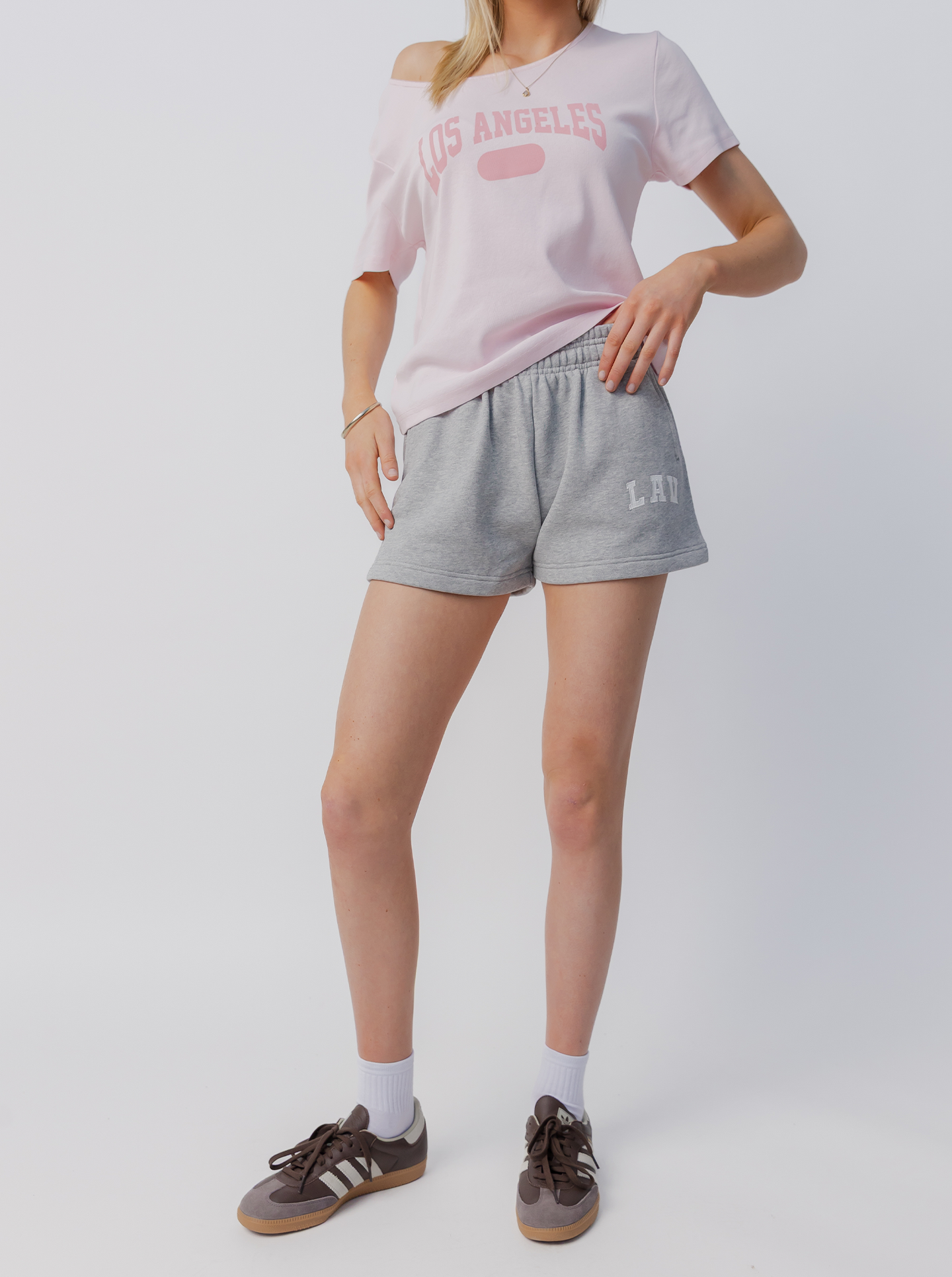 Applique Fleece Short