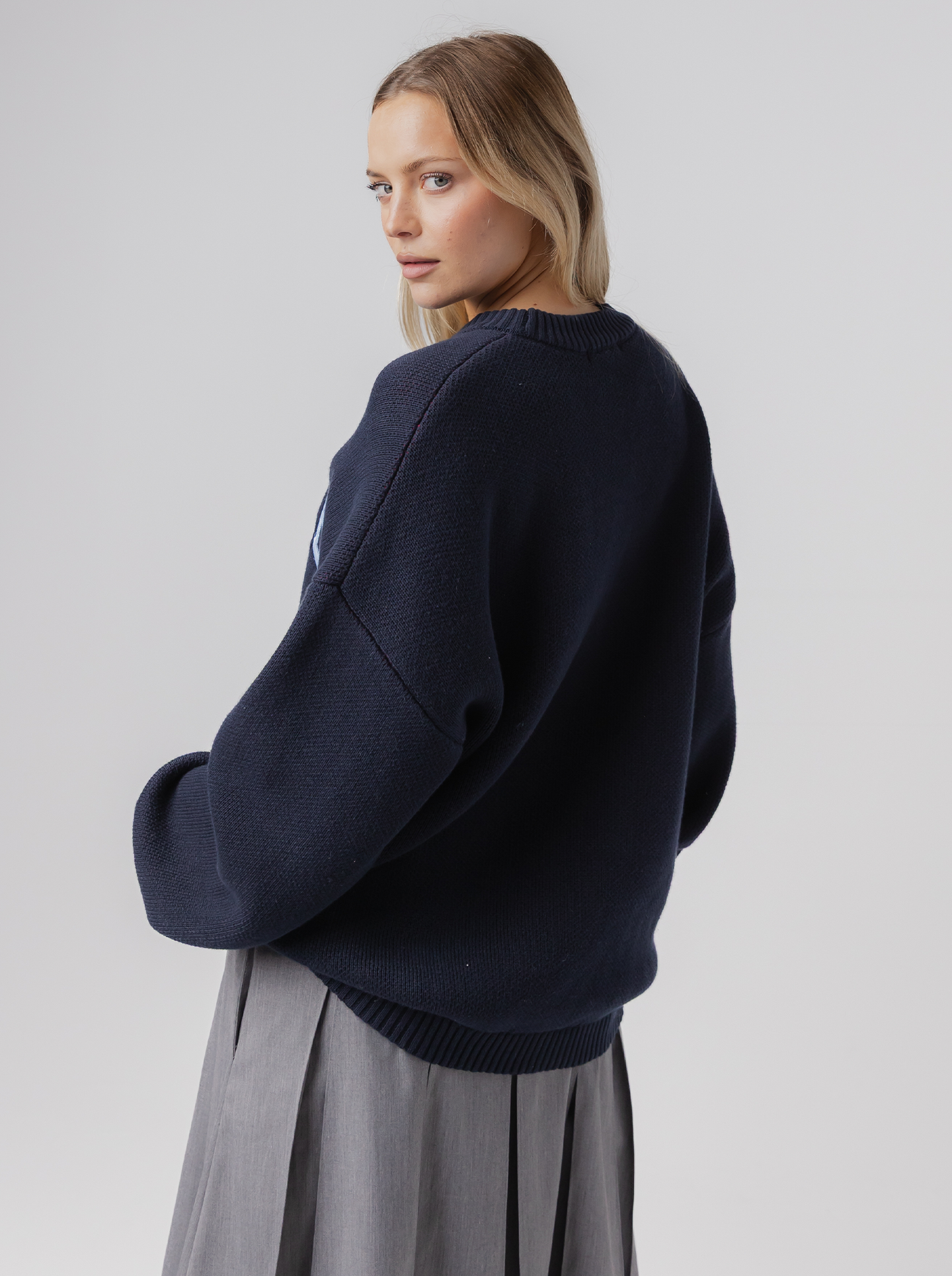 Varsity Applique Knit