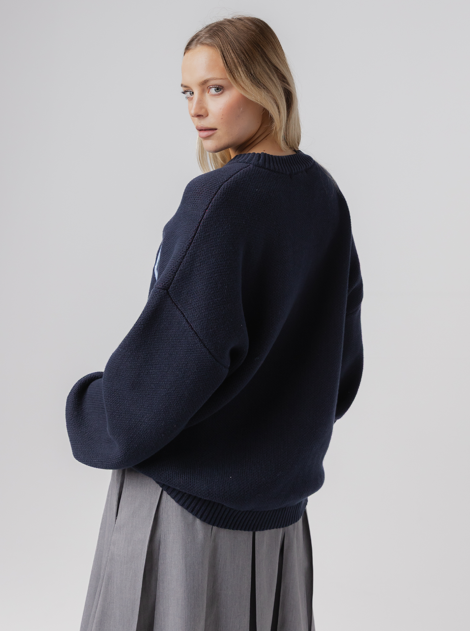 Varsity Applique Knit