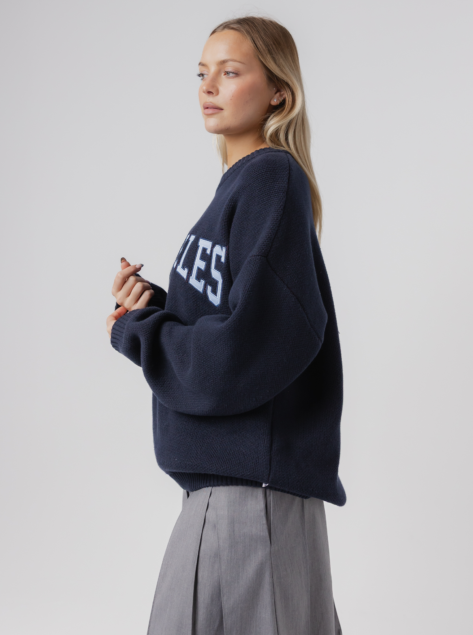 Varsity Applique Knit