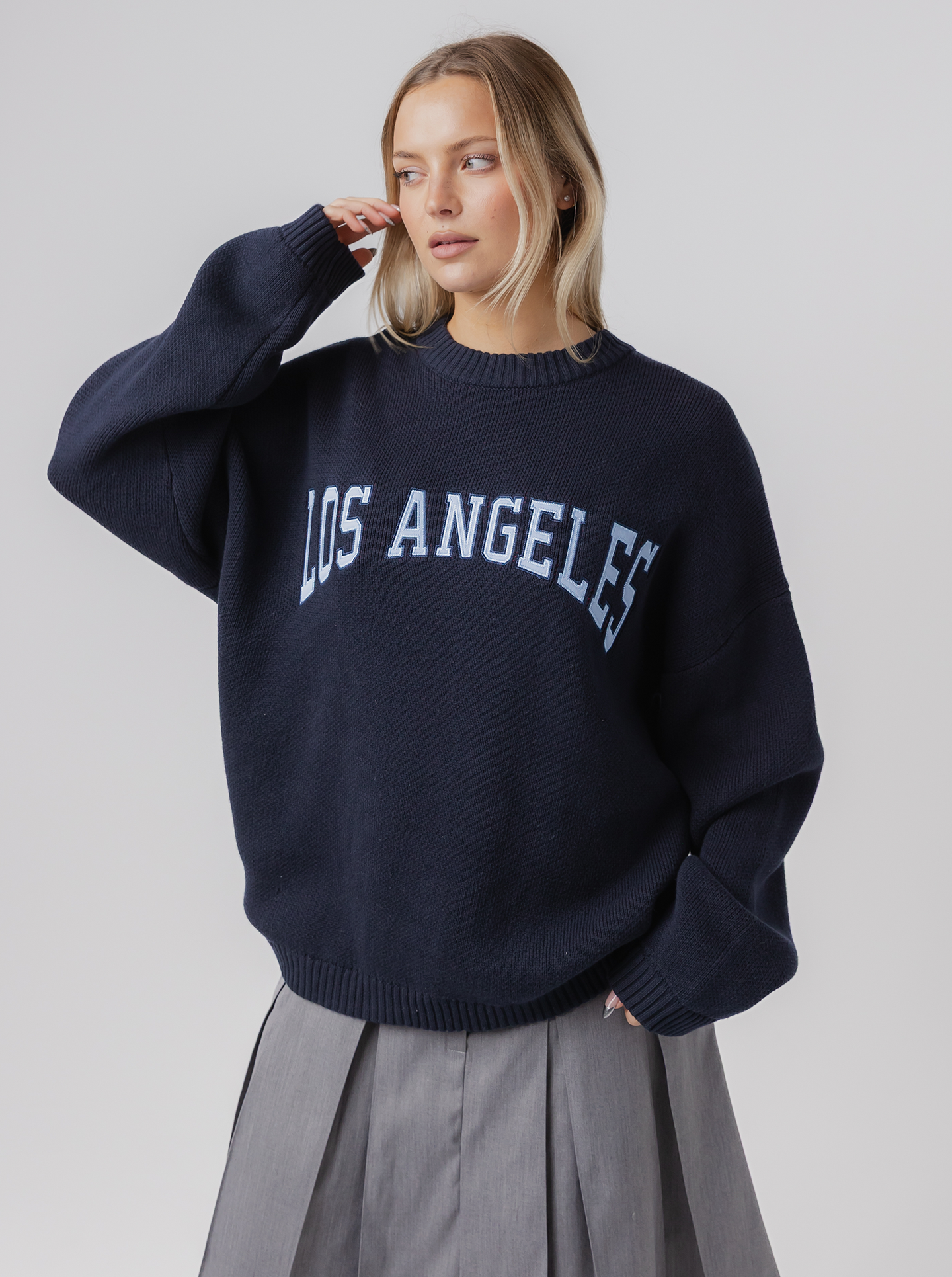 Varsity Applique Knit