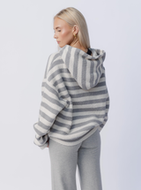 Stripe Knit Hoodie