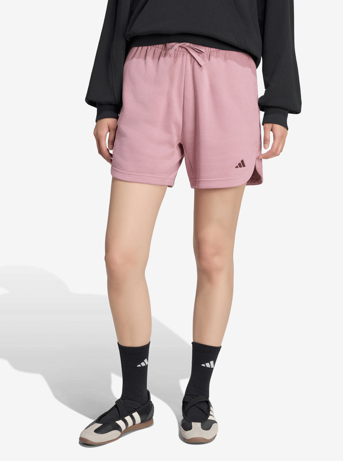 3-Stripes Studio Fleece Loose Shorts