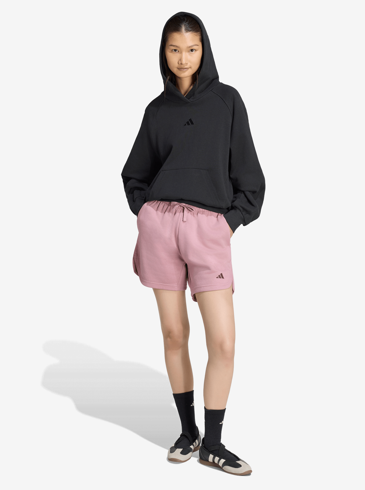 3-Stripes Studio Fleece Loose Shorts