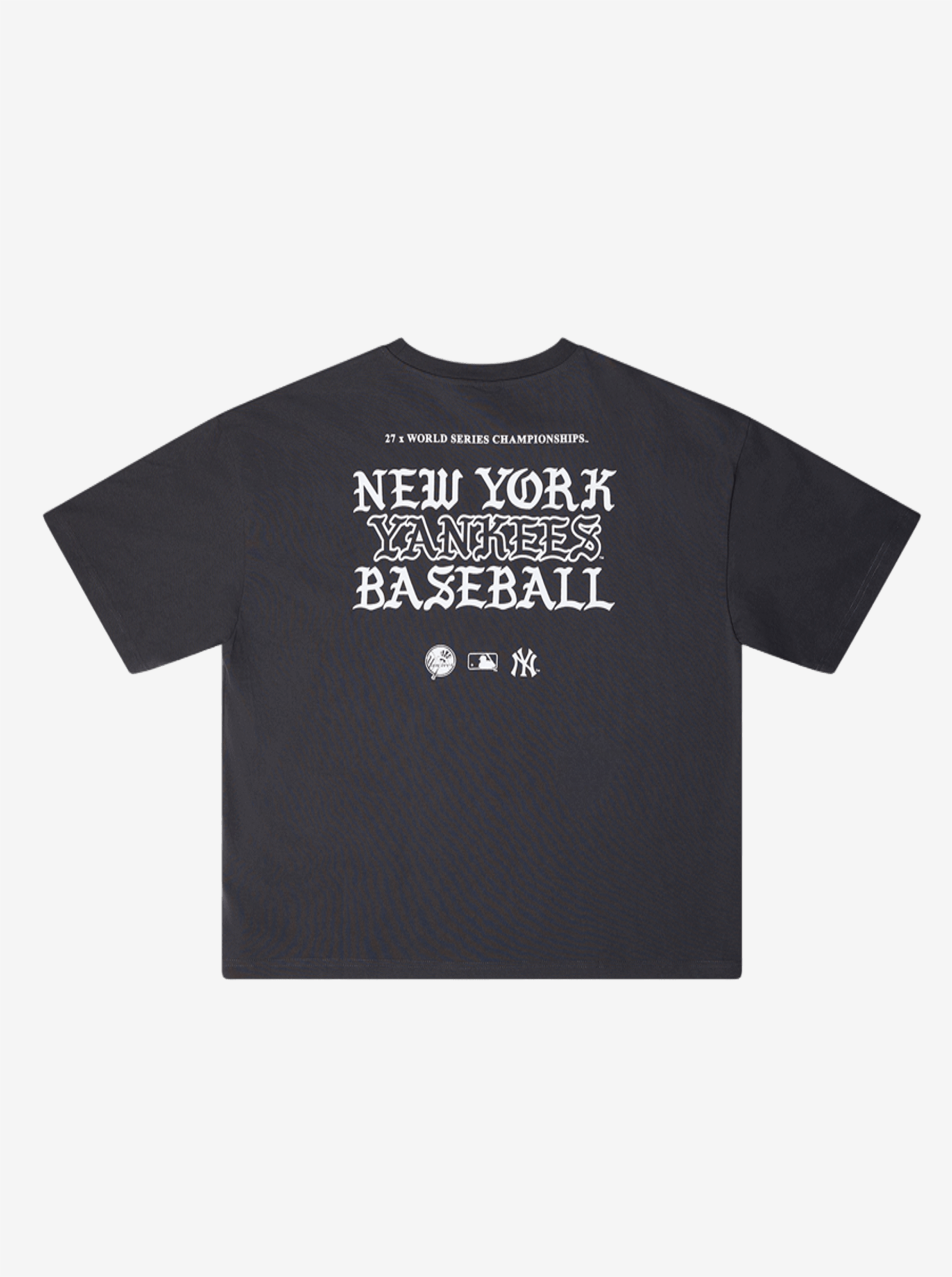 Yankees Black Letter Box Tee
