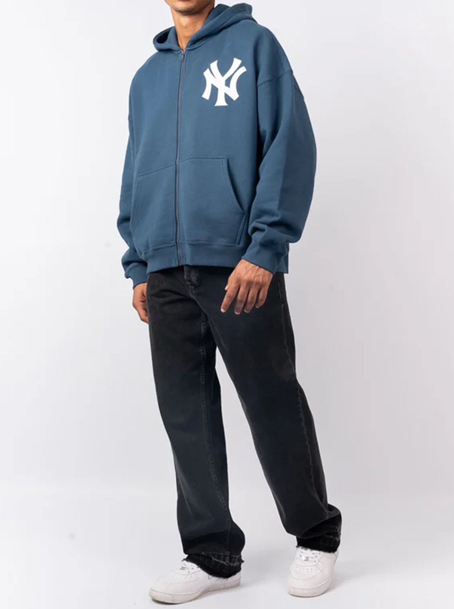 New York Yankees FZ Boxy Hoody – Stirling Sports New York Yankees FZ Boxy Hoody – Stirling Sports