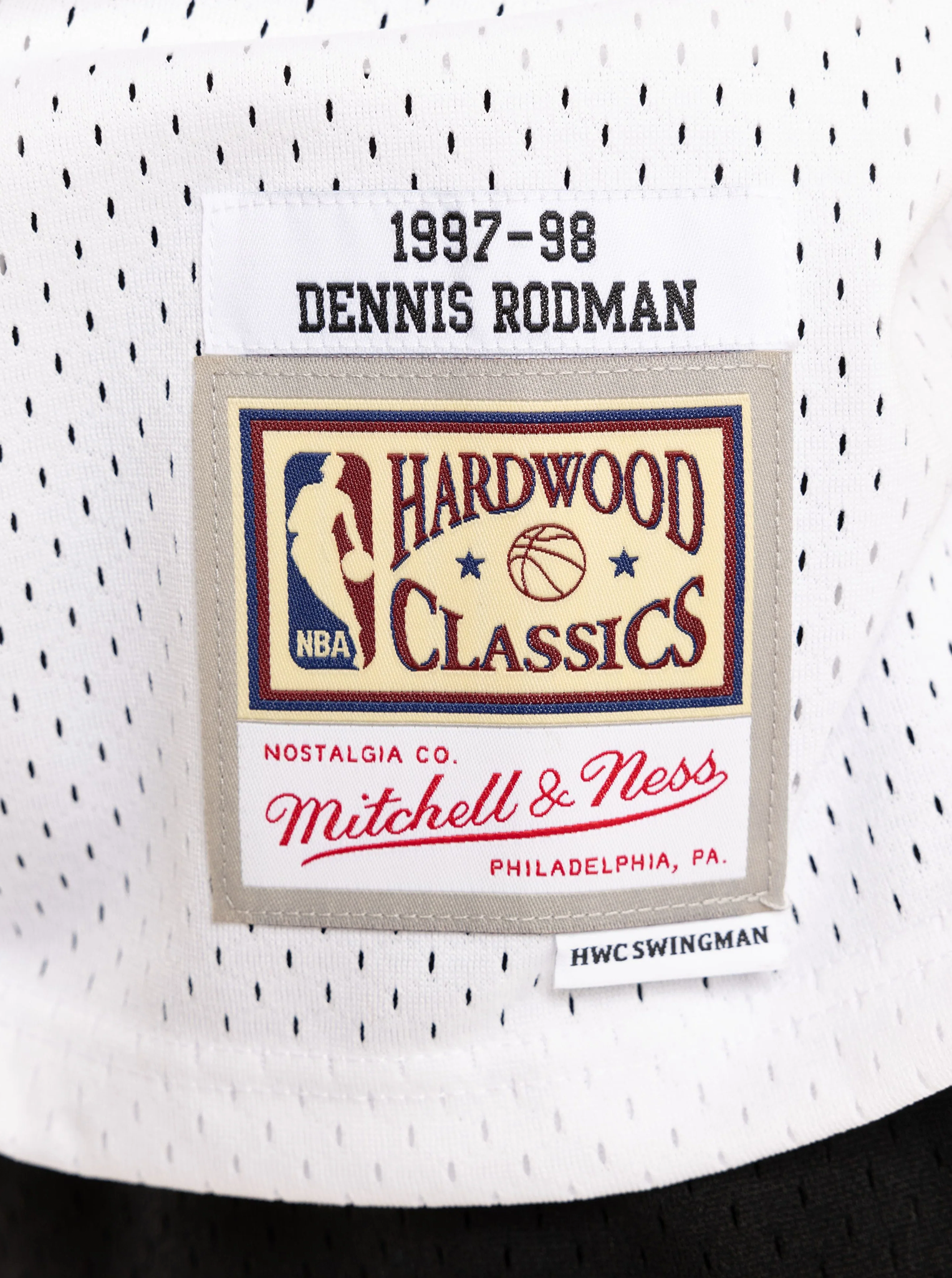 Chicago Bulls Dennis Rodman 97-98 Home Swingman Jersey