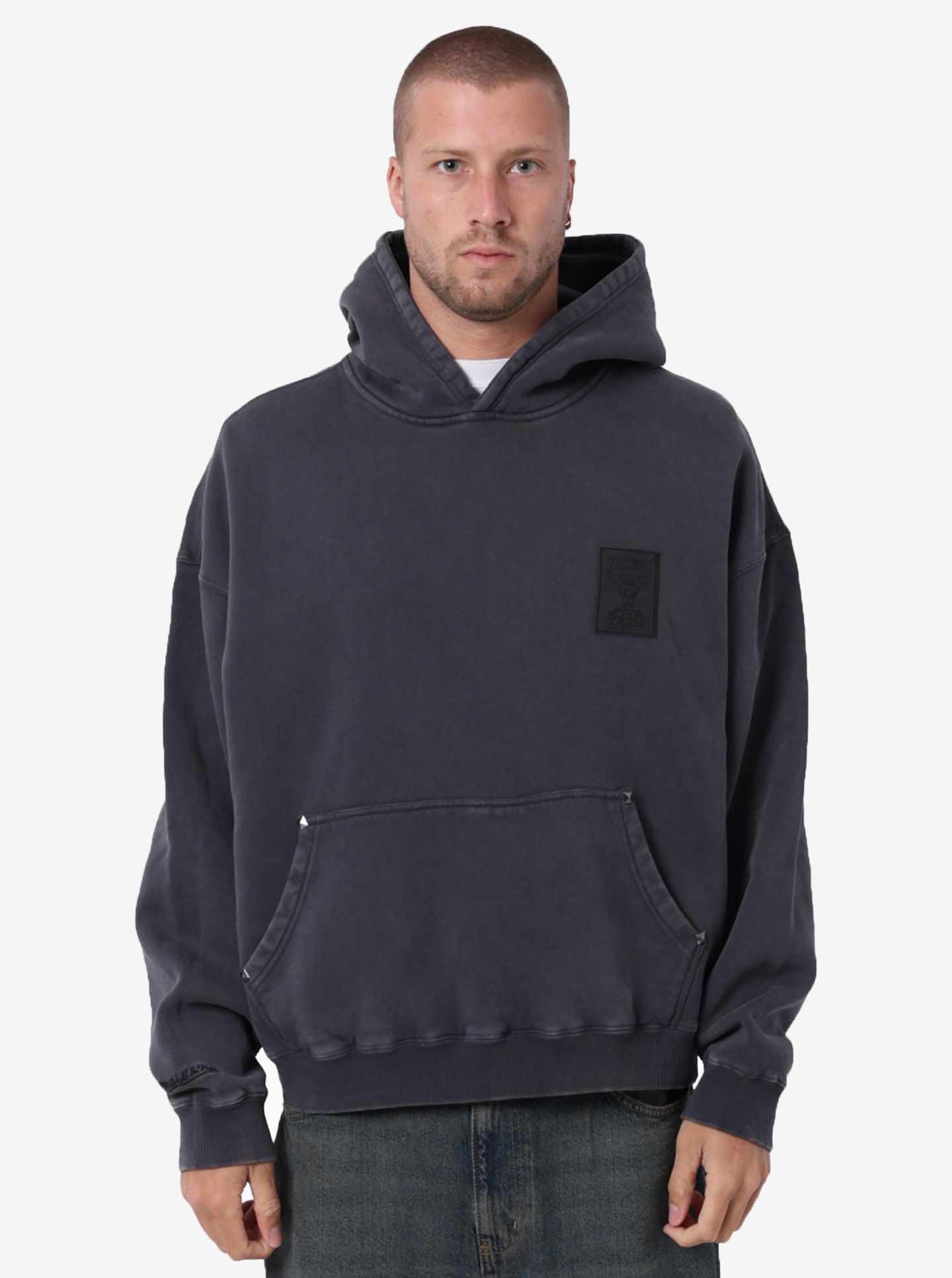 Chicago Bulls Studded Box Fit Hoodie