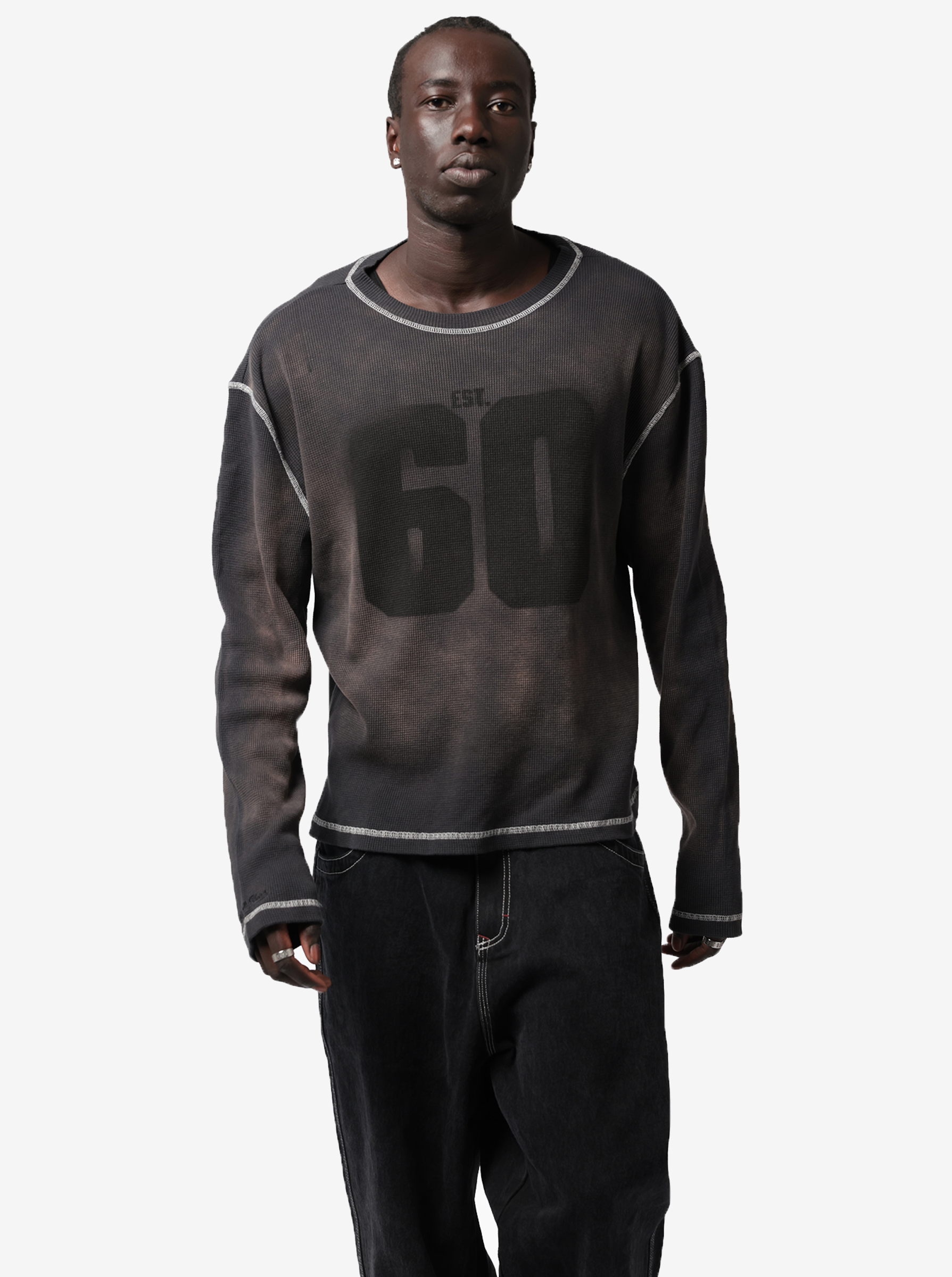 Raiders Stencil Waffle Long Sleeve