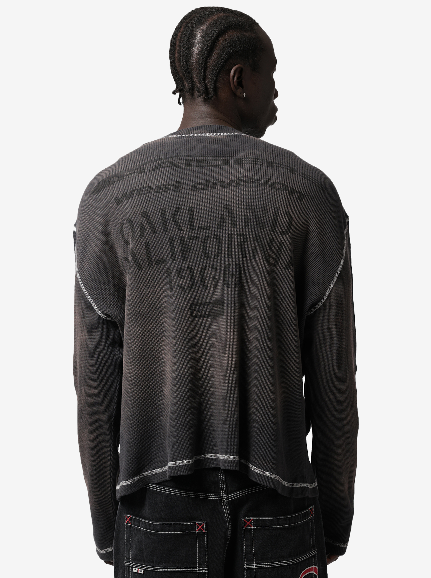 Raiders Stencil Waffle Long Sleeve