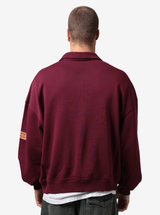 Queensland Maroons Oversized 1/4 Zip Crew