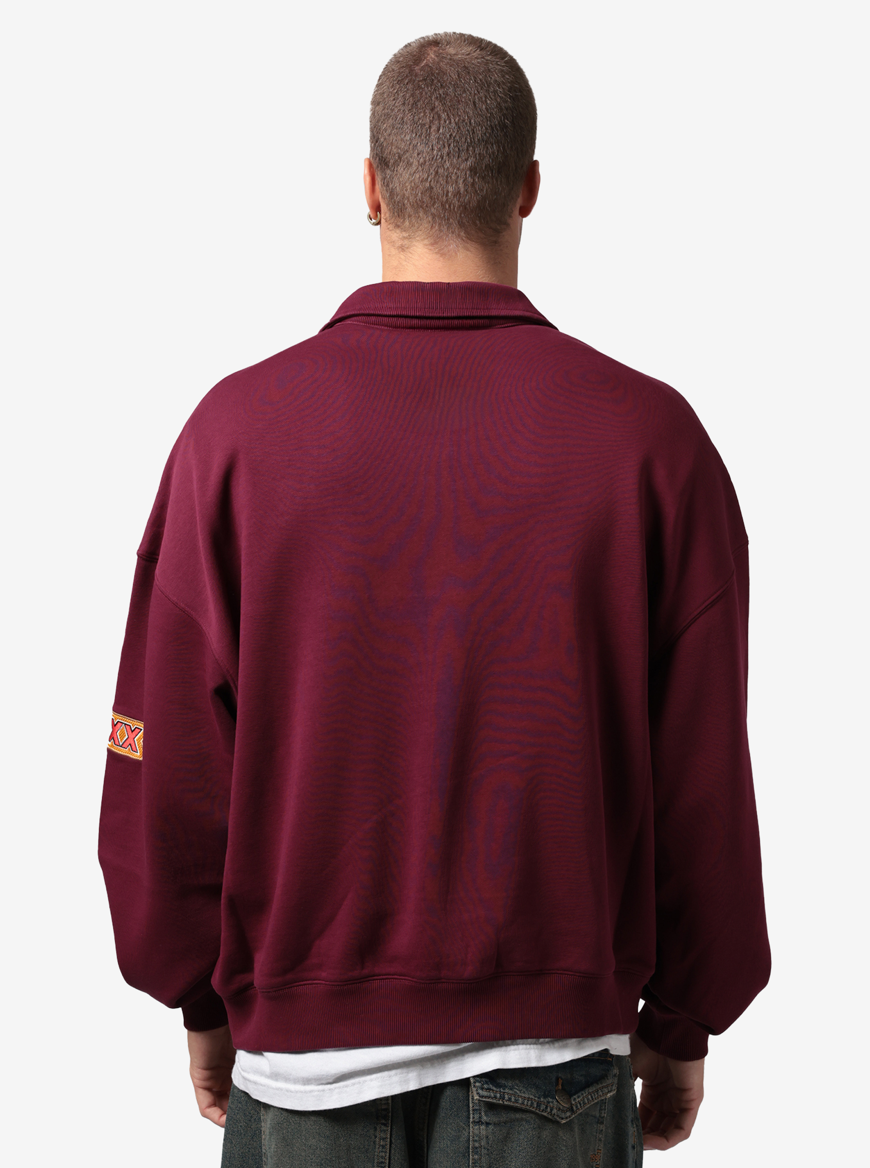 Shop Queensland Maroons Oversized 1/4 Zip Crew | Stirling Sports NZ