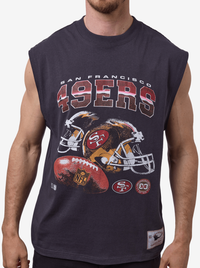49ers Helmet Vintage Fit Muscle Tank