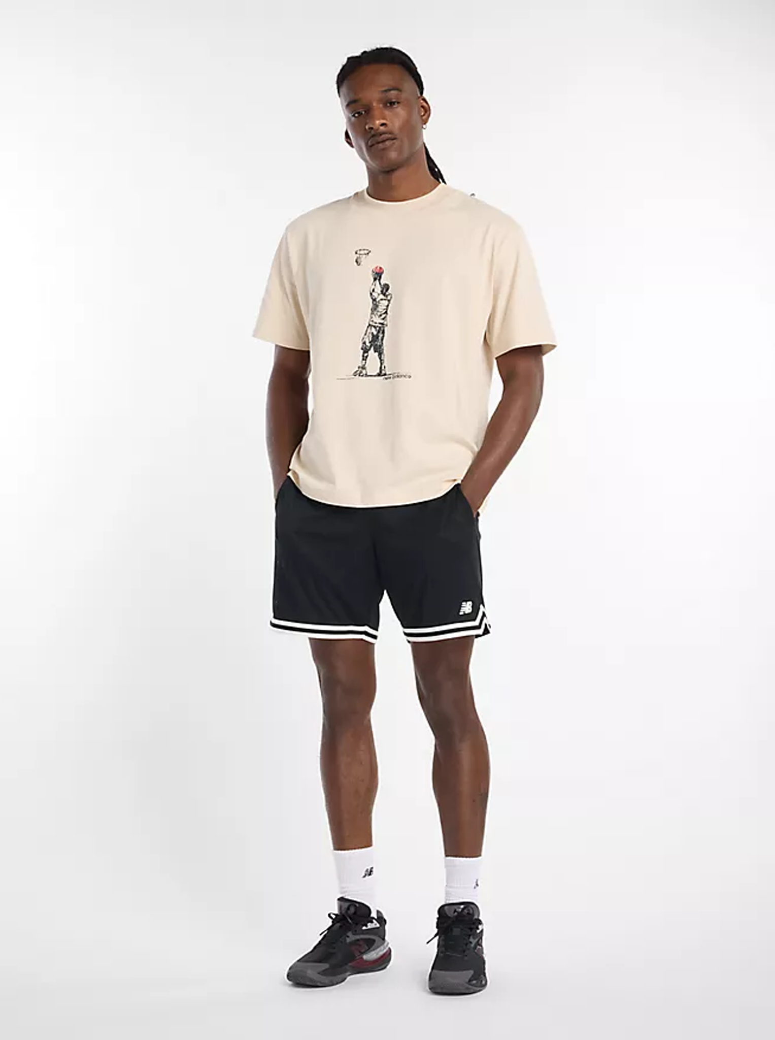 Hoops Player Graphic T-Shirt