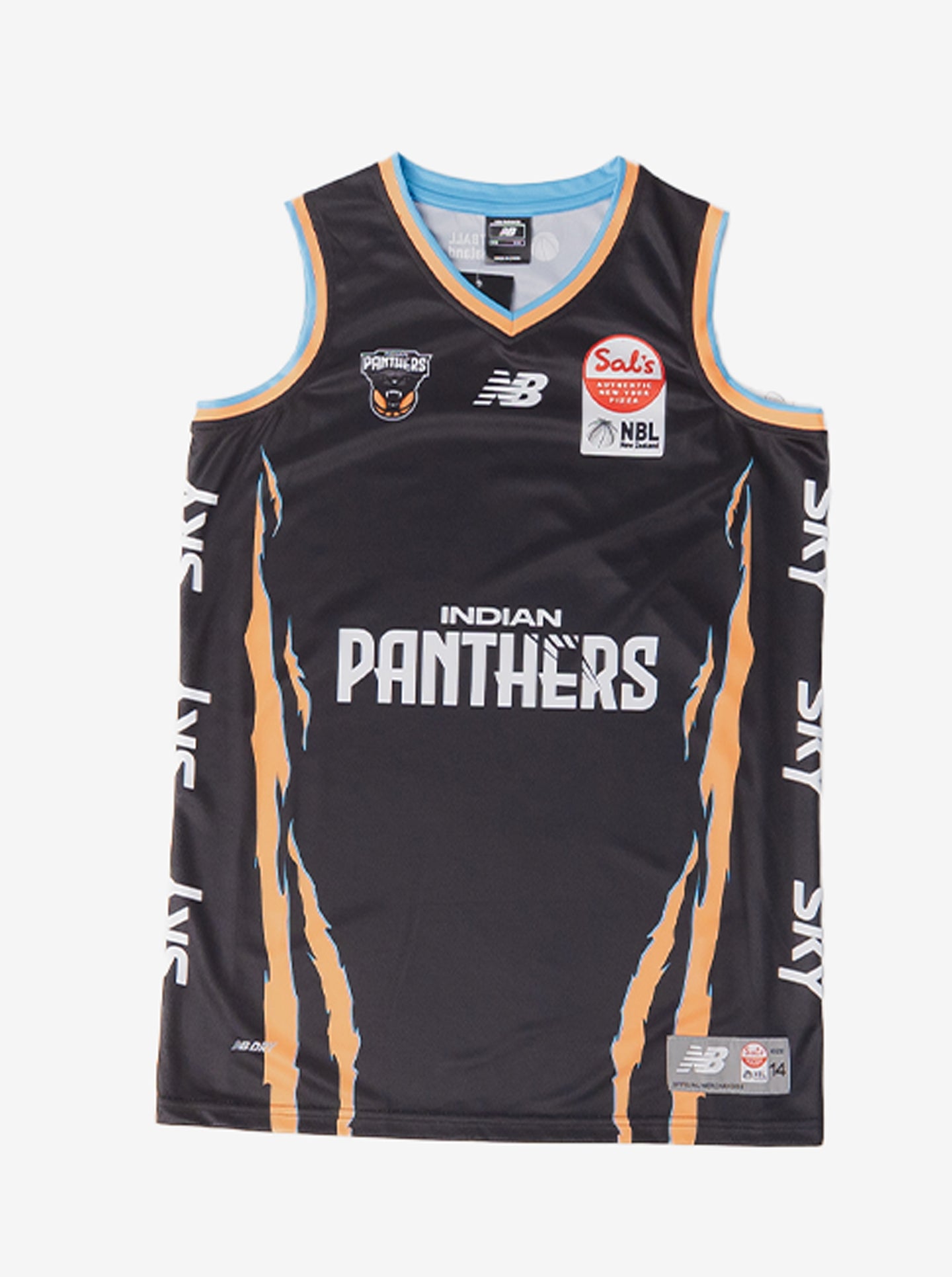 NZNBL Indian Panthers Home Singlet Youth