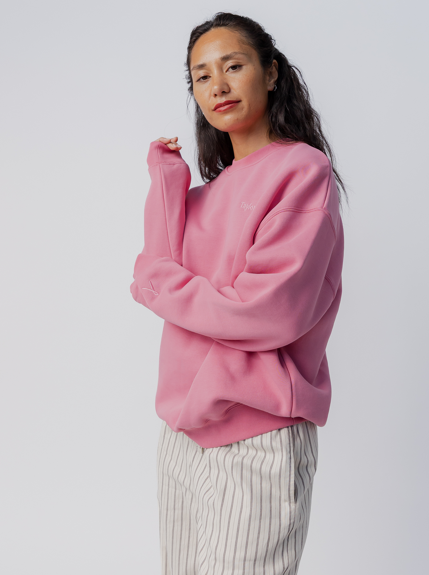 Taylor Sport x Pink Ribbon Heritage Crew in Pink