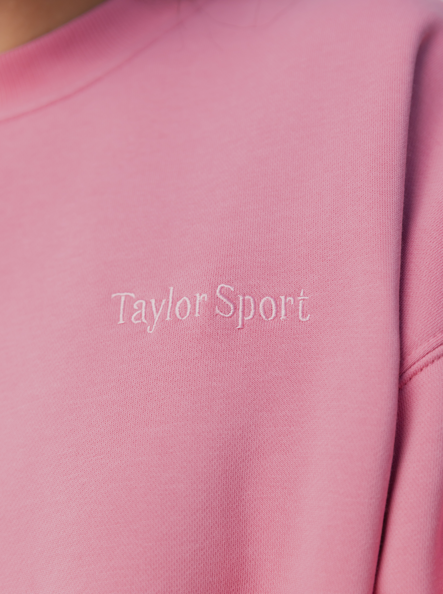 Taylor Sport x Pink Ribbon Heritage Crew in Pink