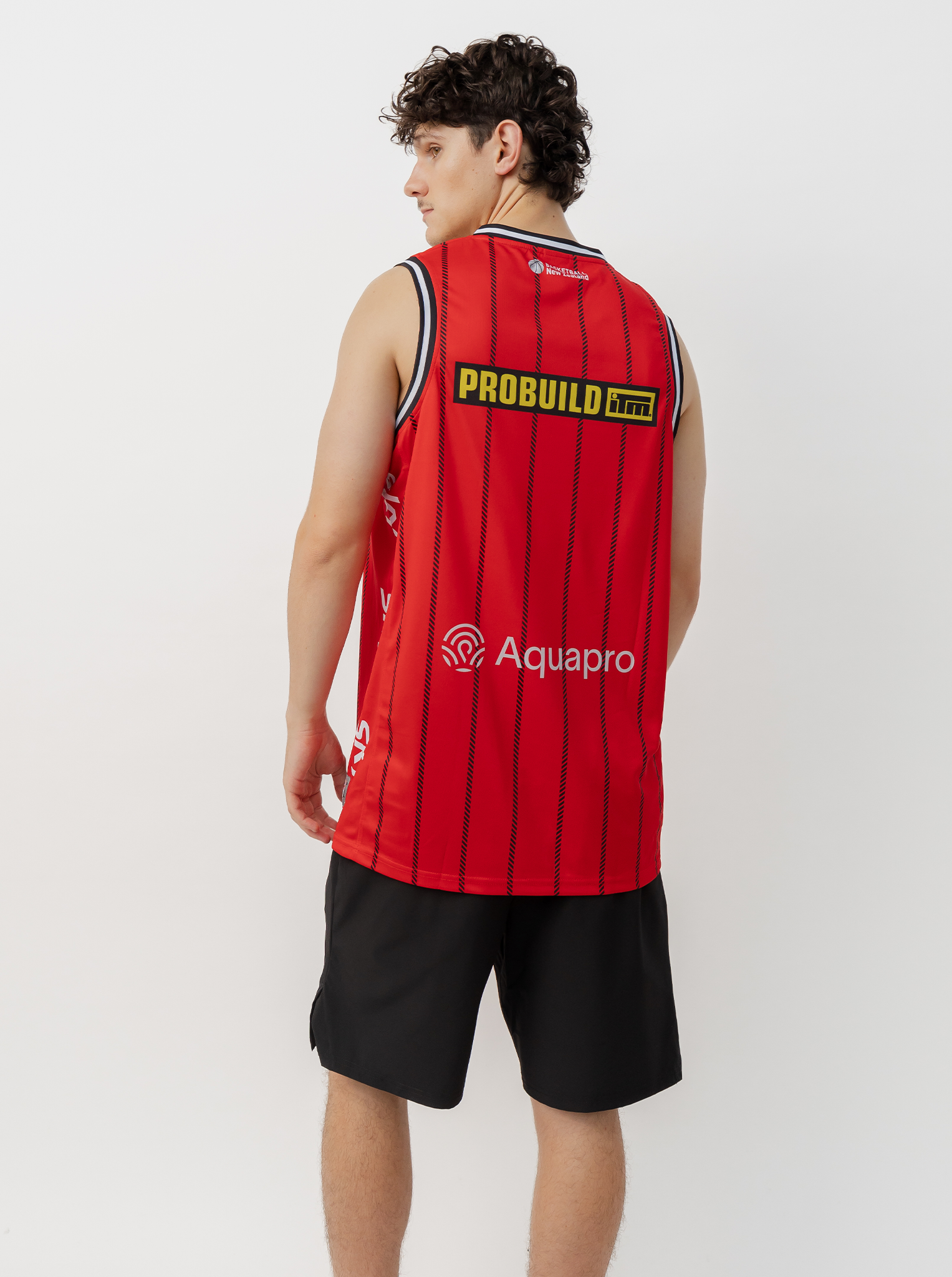 NZNBL Canterbury Rams Home Singlet Mens