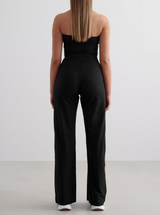 Black Sense Wide Pants