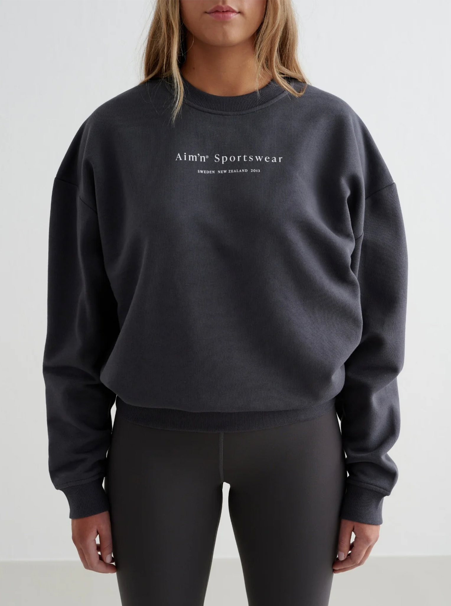 Shadow Grey Serif Sweatshirt