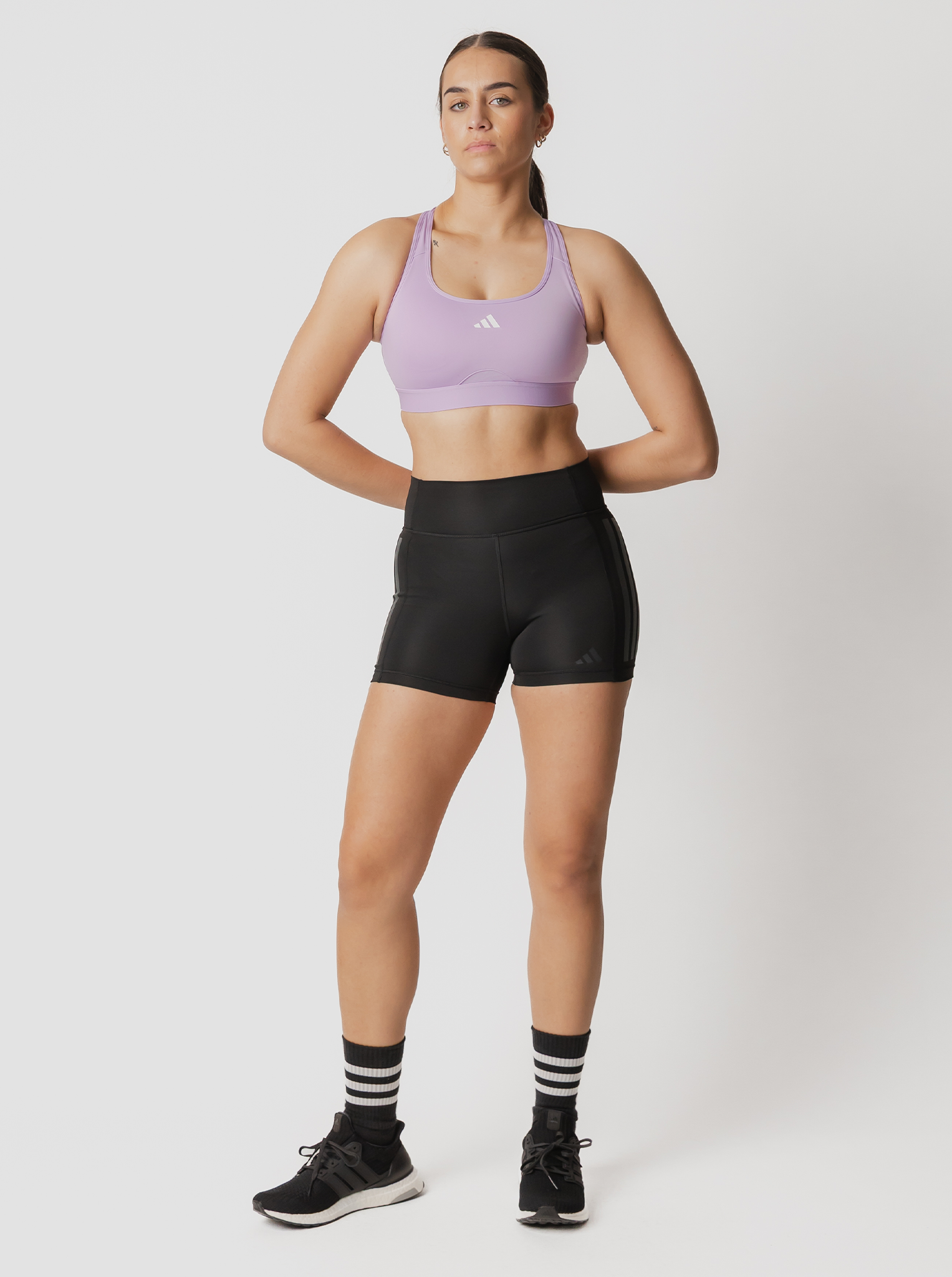 Optime 3-Stripes 1/4 Short Leggings