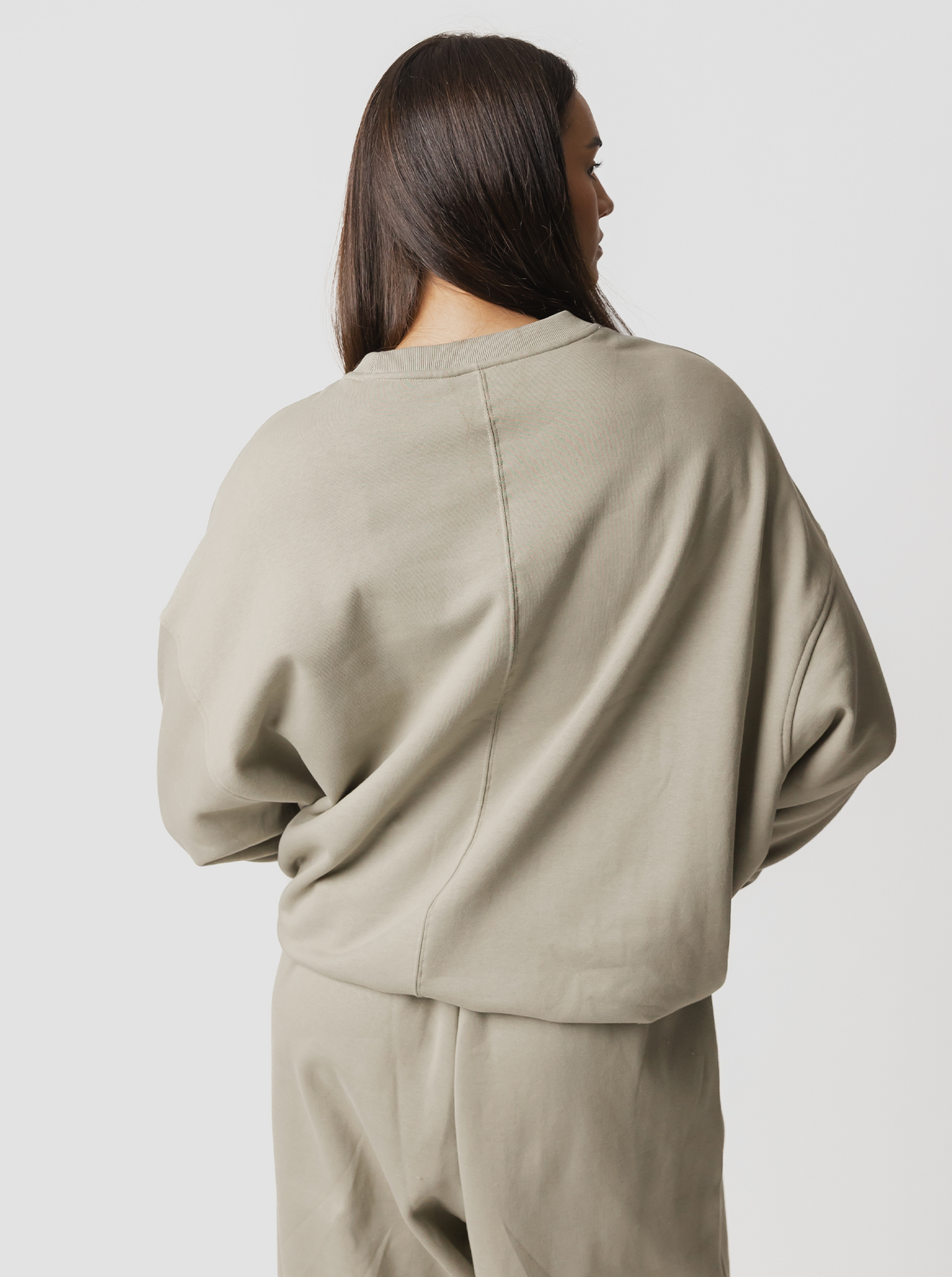 Essentials Linear Oversized Crew Sweatshirt