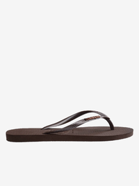 Slim Logo Metallic Flip Flops