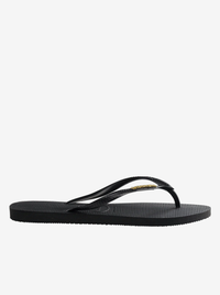 Slim Logo Metallic Flip Flops Womens