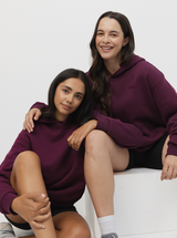 Heritage Hoodie In Mulberry