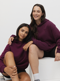 Heritage Hoodie In Mulberry