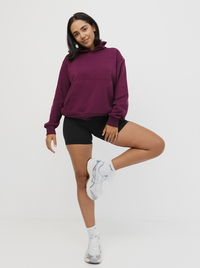 Heritage Hoodie In Mulberry