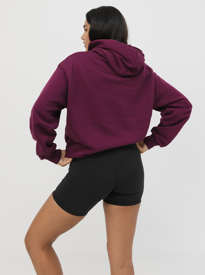 Heritage Hoodie In Mulberry