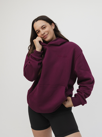 Heritage Hoodie In Mulberry