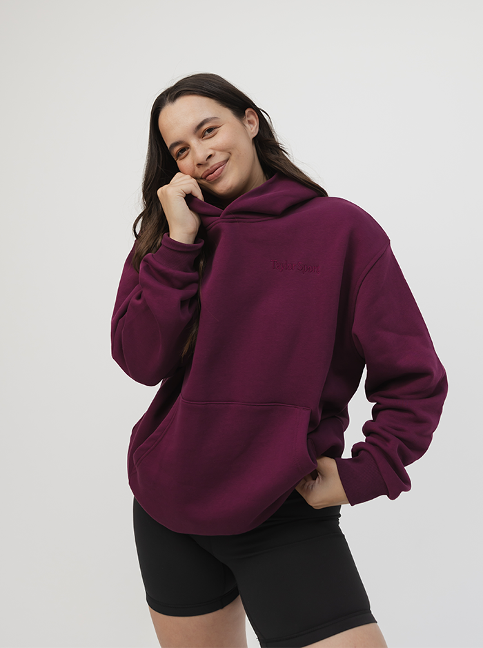 Heritage Hoodie In Mulberry