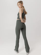 Peached Taylor Flared Tight In Eucalyptus