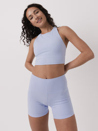 Mellow Longline Bra in Bluebell