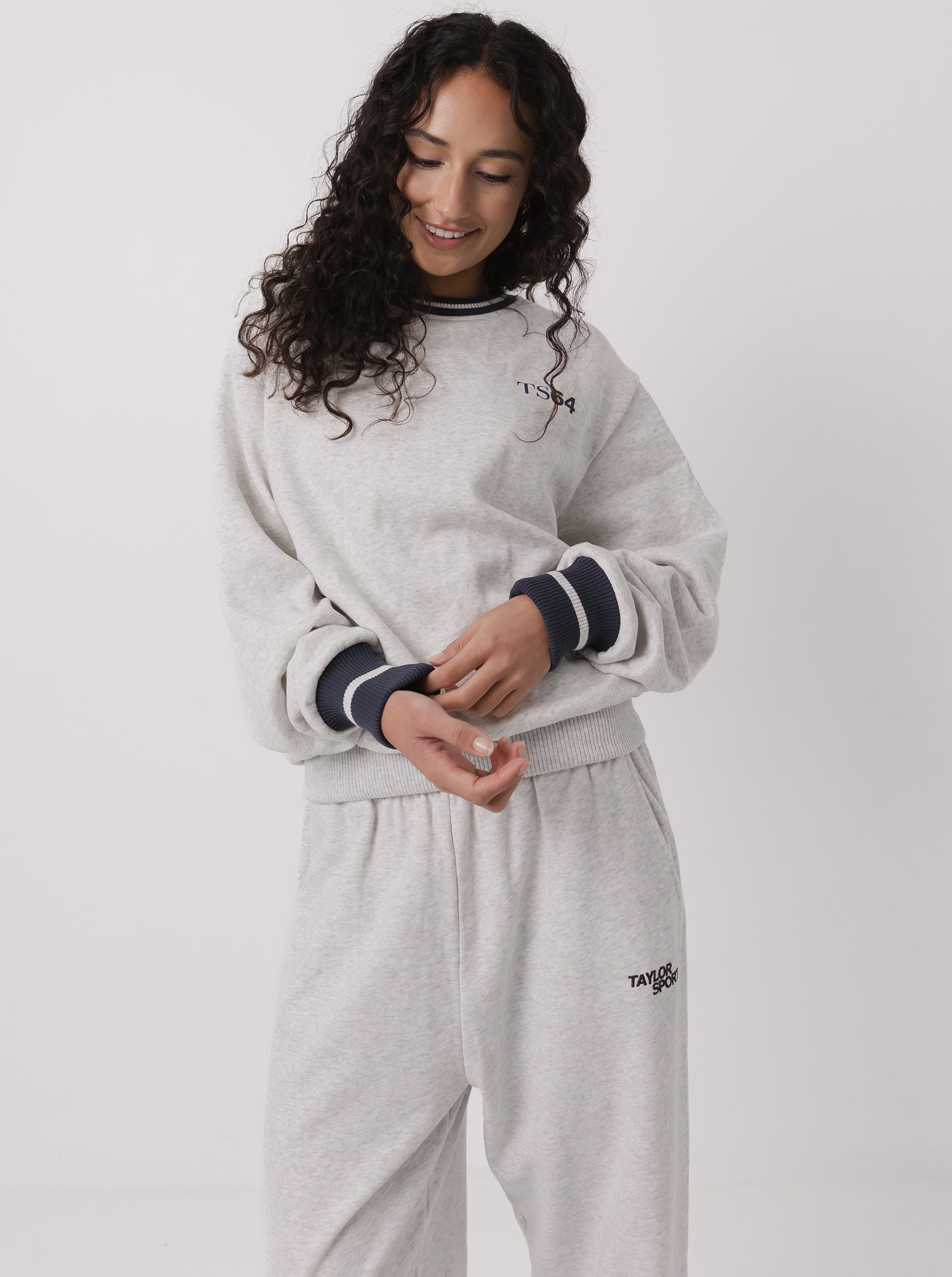 TS Crewneck in Cloud