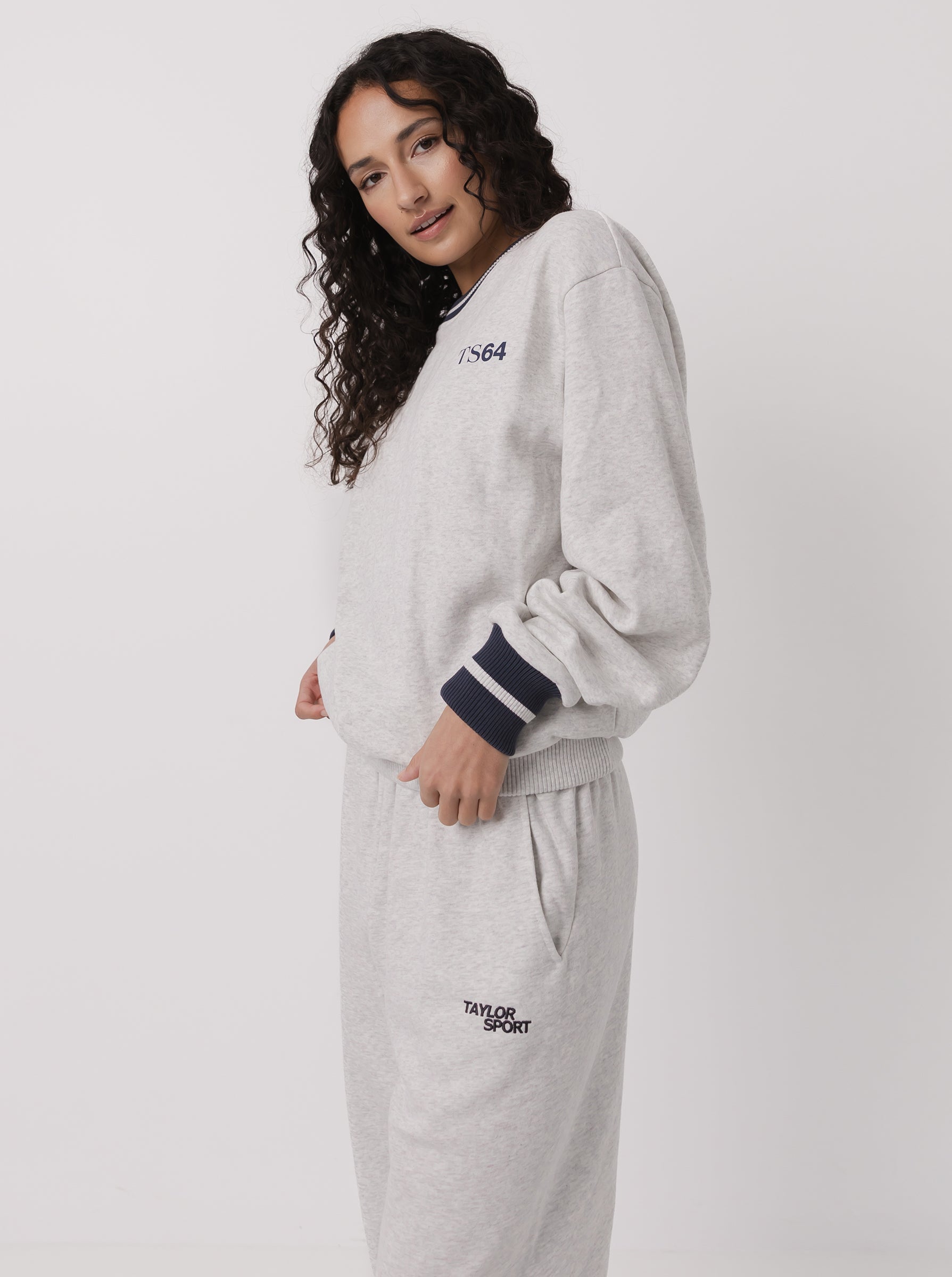 TS Crewneck in Cloud