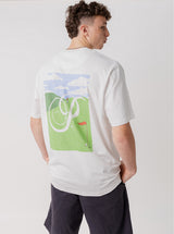 Hole In One Classic Track Tee in Off White