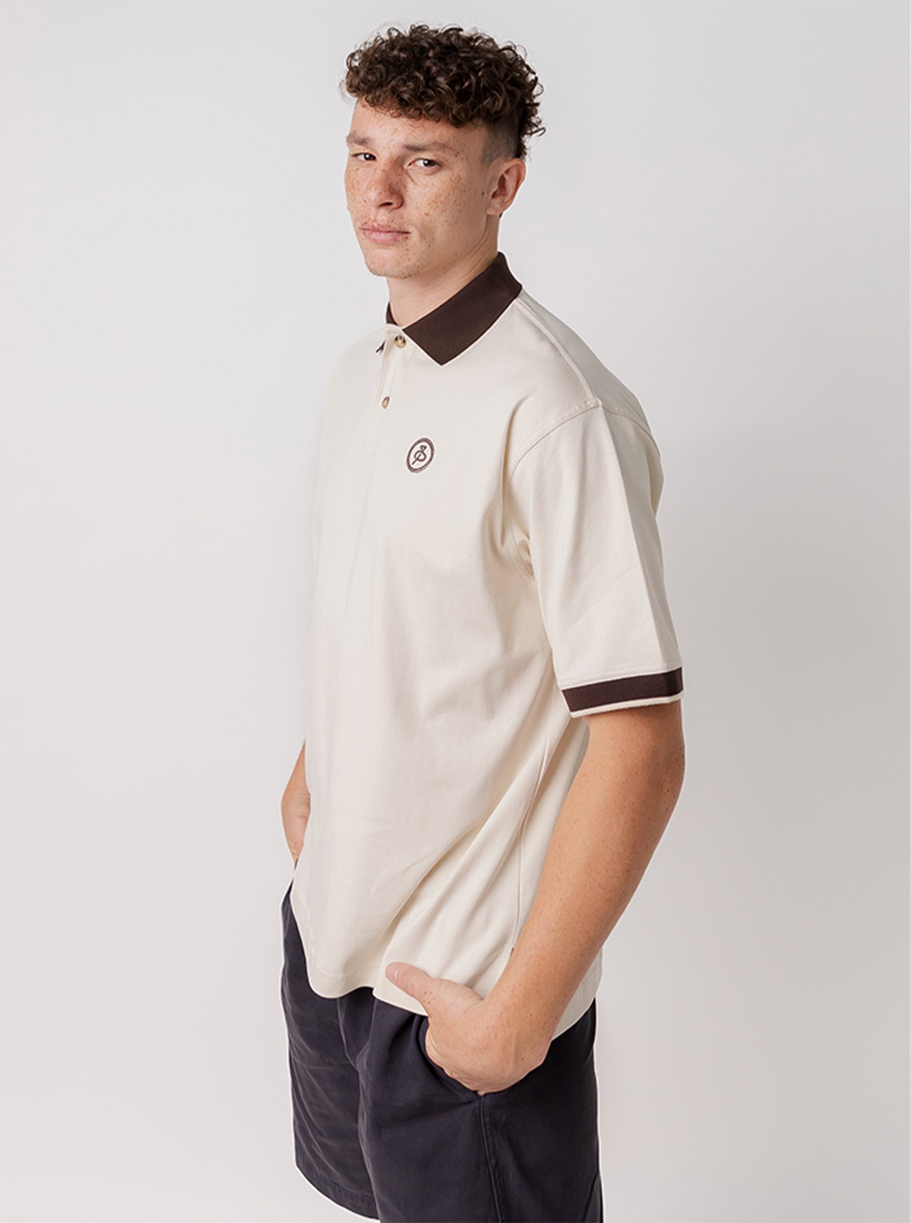 Polo Shirt in Bone