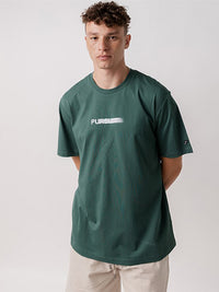 Blur Logo Track Tee in Stadium Green