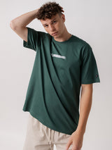 Blur Logo Track Tee in Stadium Green