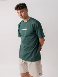 Blur Logo Track Tee in Stadium Green