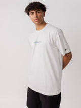 Blur Logo Track Tee in White