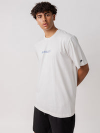 Blur Logo Track Tee in White