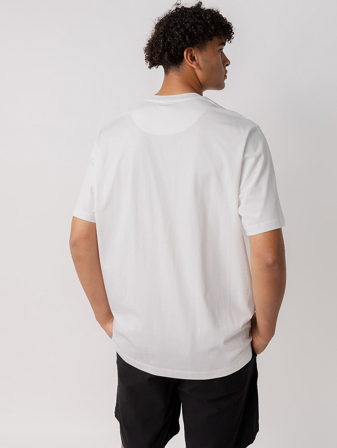 Blur Logo Track Tee in White